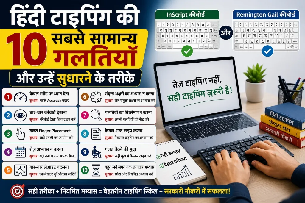 10 Most Common Mistakes in Hindi Typing and How to Fix Them