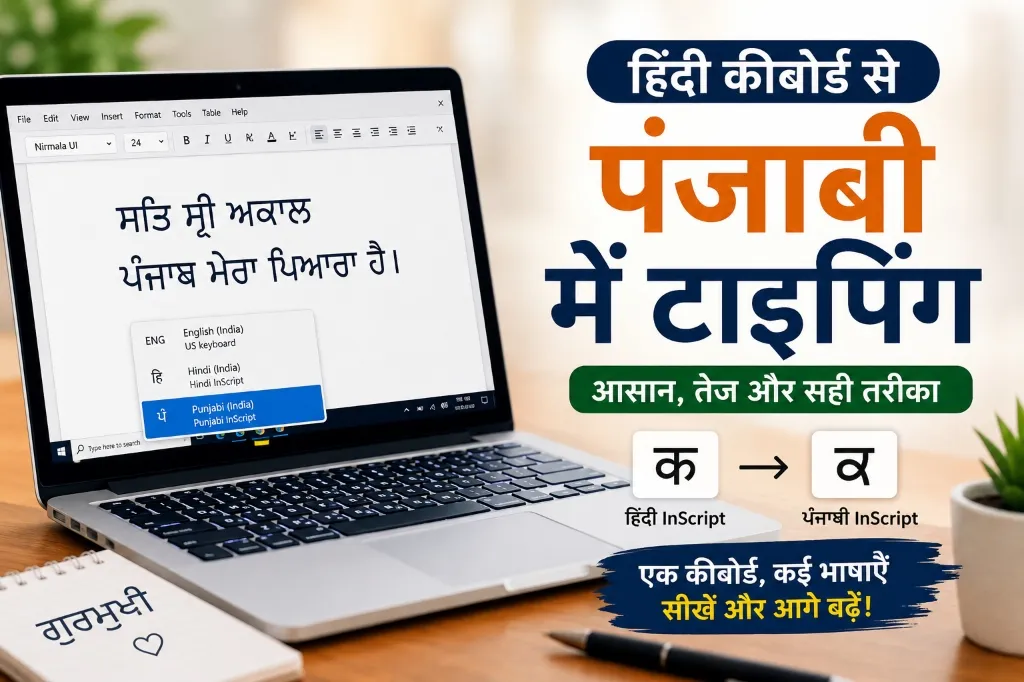How to Type in Punjabi (Gurmukhi) Using a Hindi Keyboard