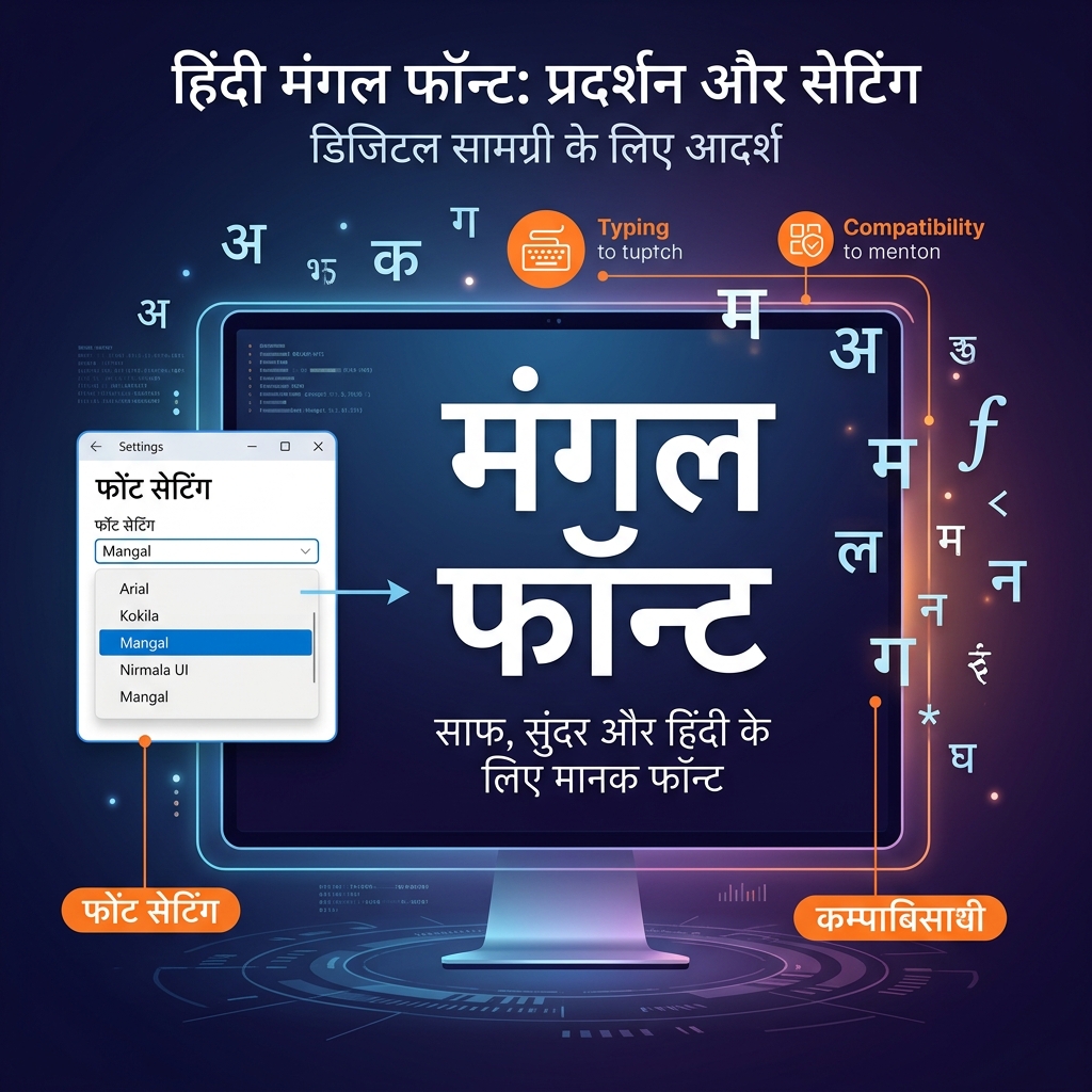 मंगल फॉन्ट – भारत का मानक यूनिकोड हिंदी फॉन्ट
