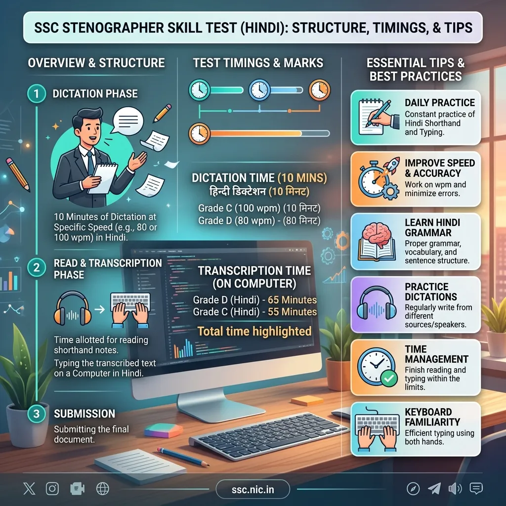 SSC Stenographer Skill Test: How to Succeed in Hindi Dictation and Typing?